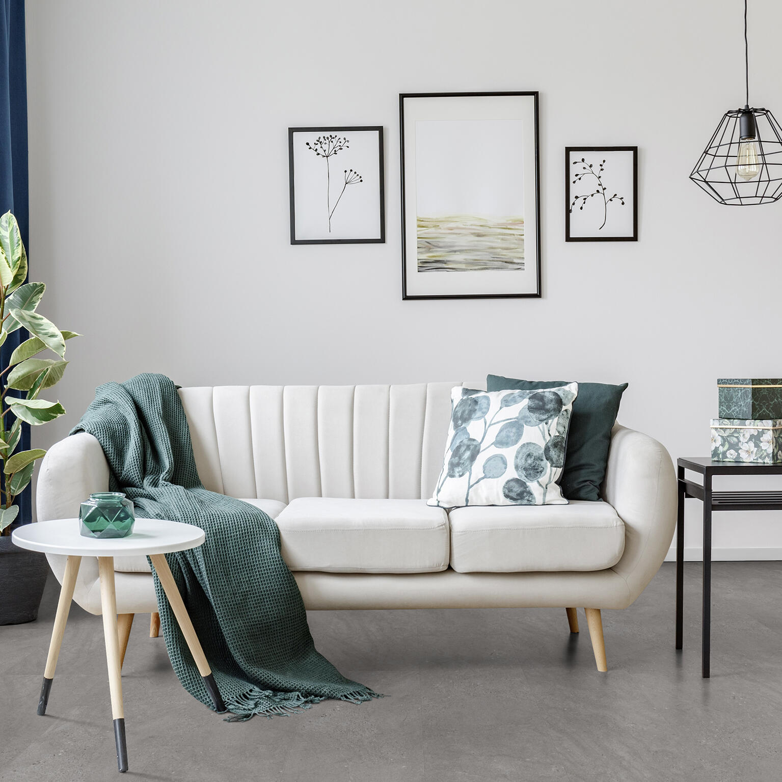 Dalle PVC clipsable medio GERFLOR Senso 20 lock tuscan effet béton - 2