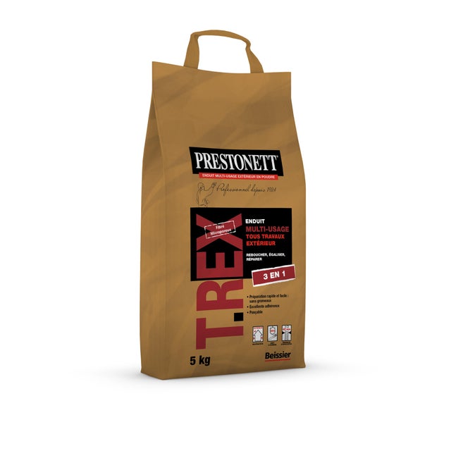 Enduit de rebouchage en poudre T.REX PRESTONETT 5 kg