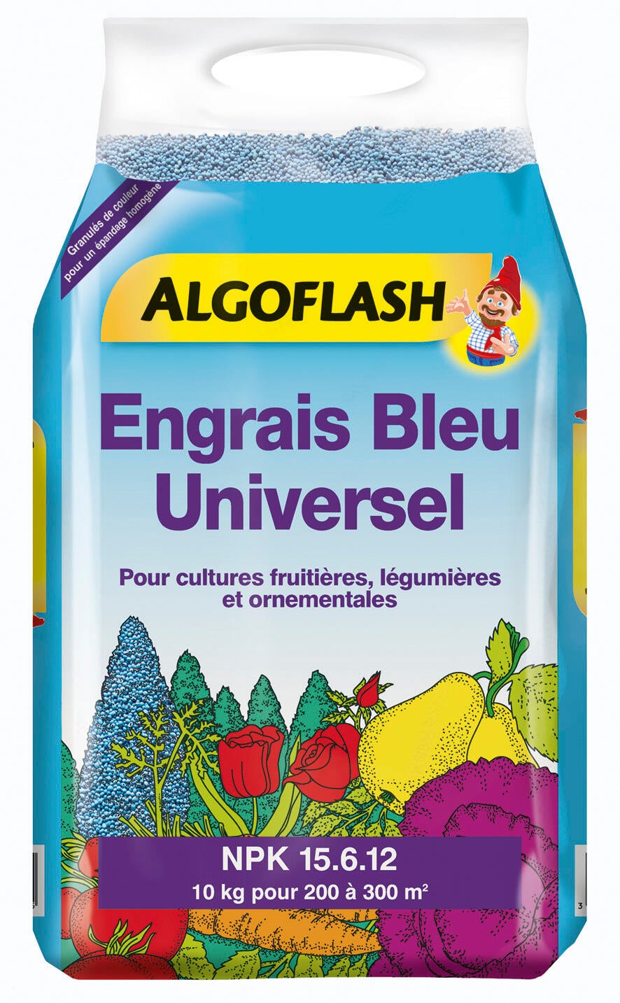 Engrais bleu universel ALGOFLASH 10kg 300 m² Leroy Merlin — free download