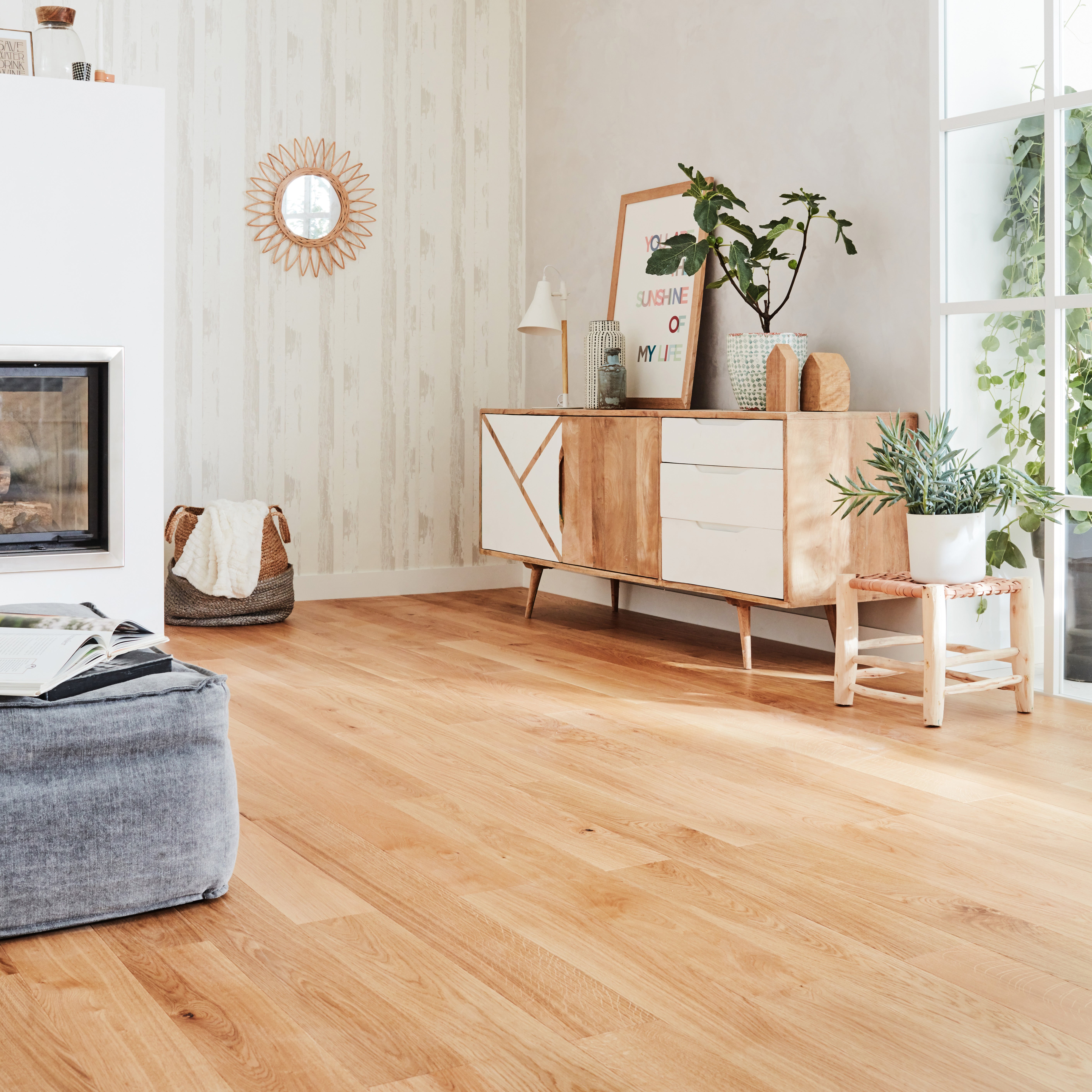 Parquet multistrato M in rovere biondo verniciato e spazzolato boho sp. 14/2.5 mm 0.99 m² - 3