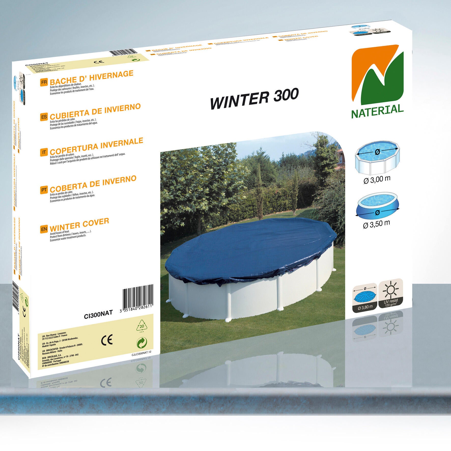 Cubierta de invierno NATERIAL piscina redonda de Ø 3 m - 13