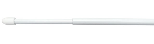 Kit de barre de vitrage sans perçage blanc Rondes, L.77 - 110 cm, diam.7 mm