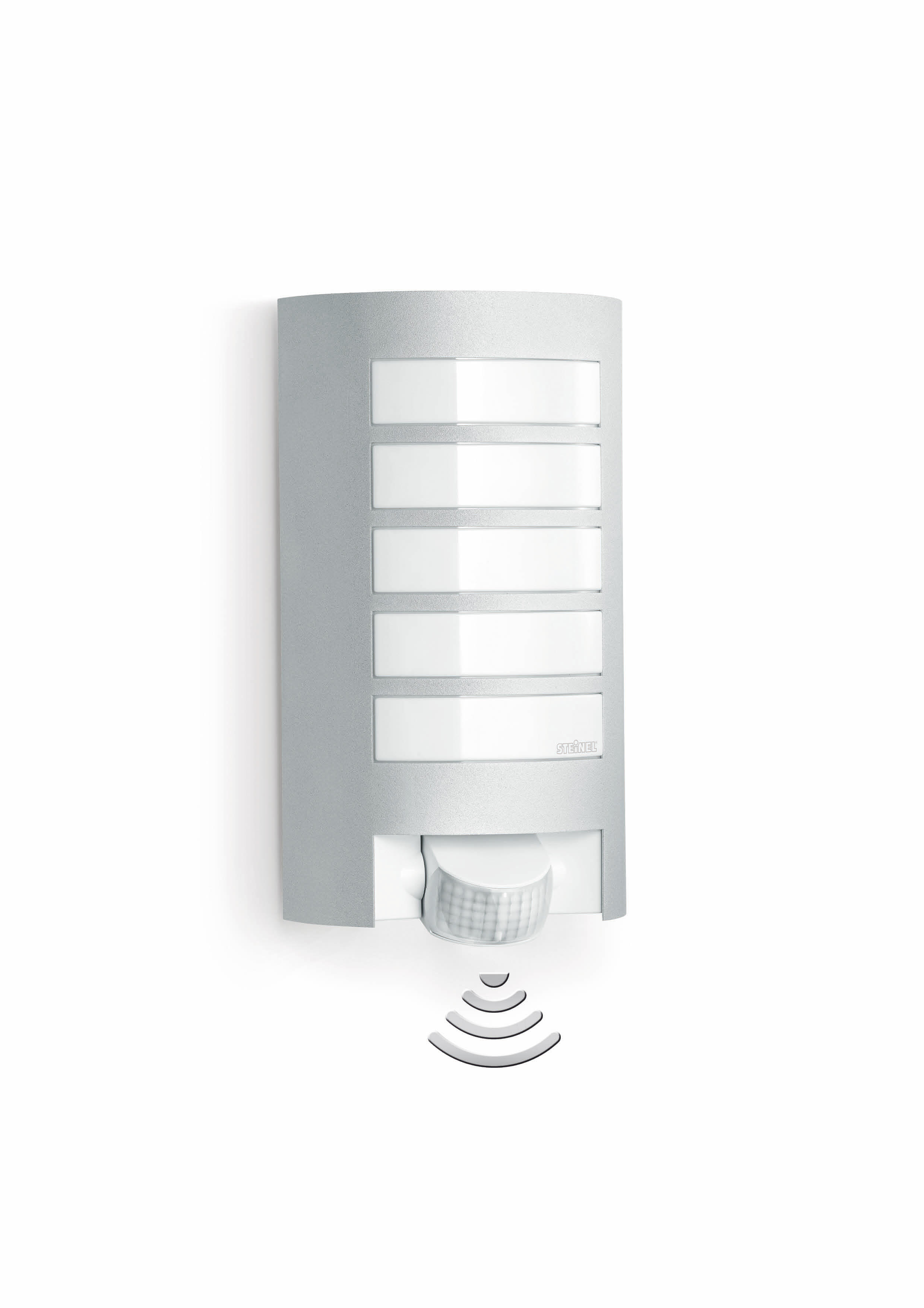 Applique moderno da esterno L12 grigio alluminio con sensore di movimento IP44 E27 STEINEL - 6