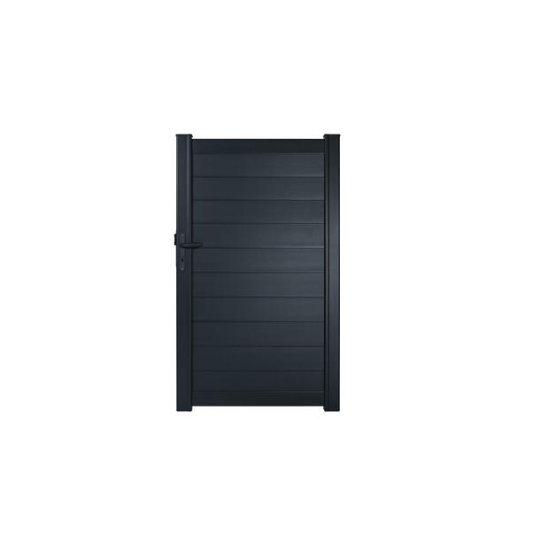 Portillon battant aluminium Lao gris zinc, Klos up!, l.99 x H.170.5 cm - 4