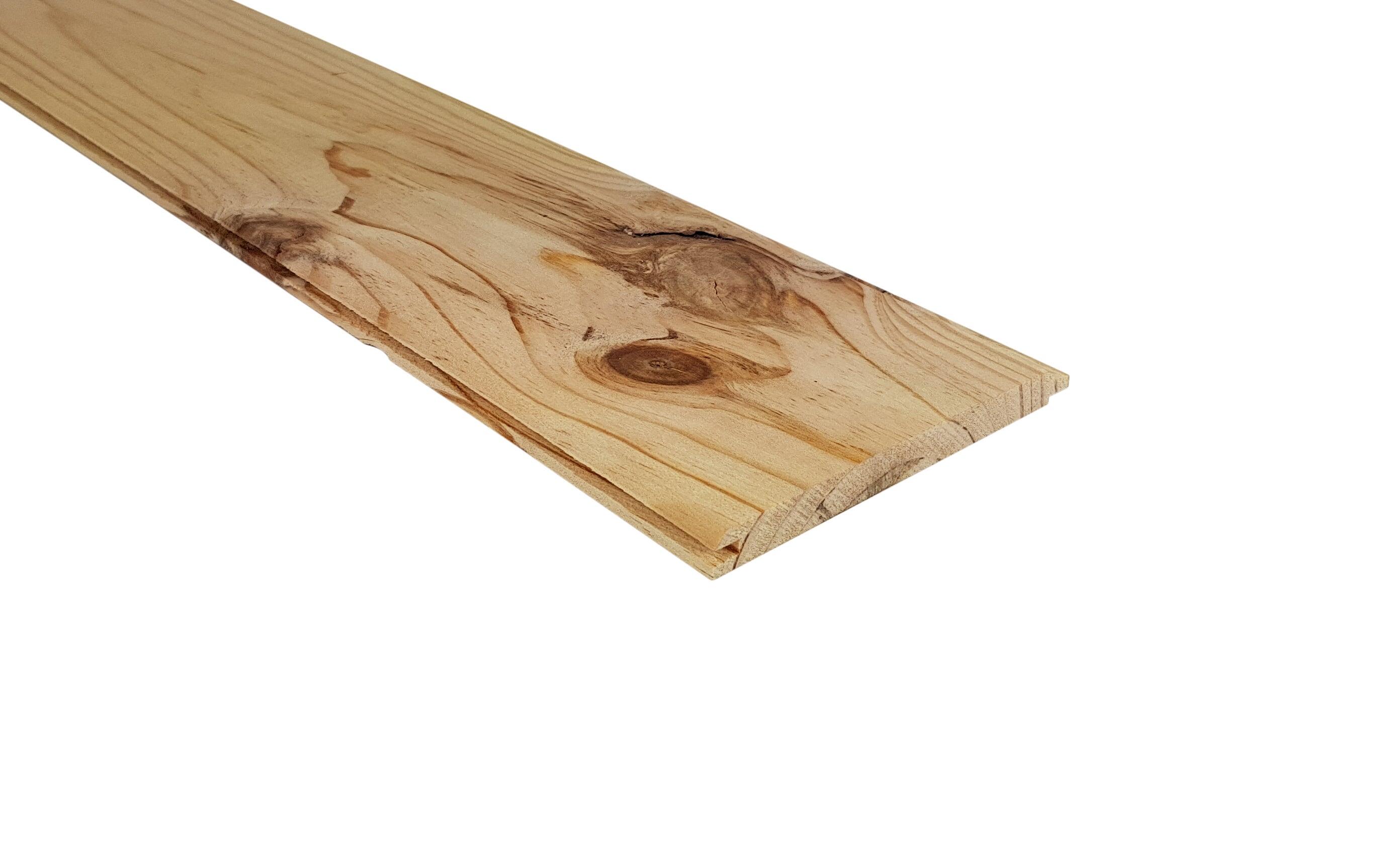 Lambris bois pin naturel déclassé L.200 x l.10 cm x Ep.10 mm - 2