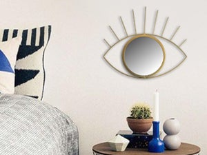 KOHROS Specchio decorativo a forma di diamante, grande specchio  rettangolare da parete per soggiorno, corridoio, camera da letto 89,9 x  59,9 cm : : Casa e cucina