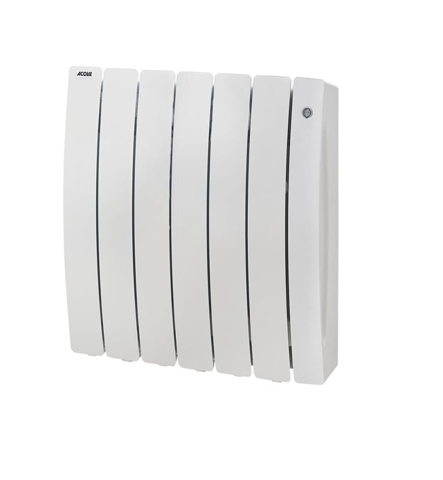 Radiateur électrique connecté à inertie fluide 1000W ACOVA Percale2 horizontal