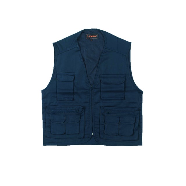 Gilet da lavoro KAPRIOL Reporter in cotone tg XL blu navy