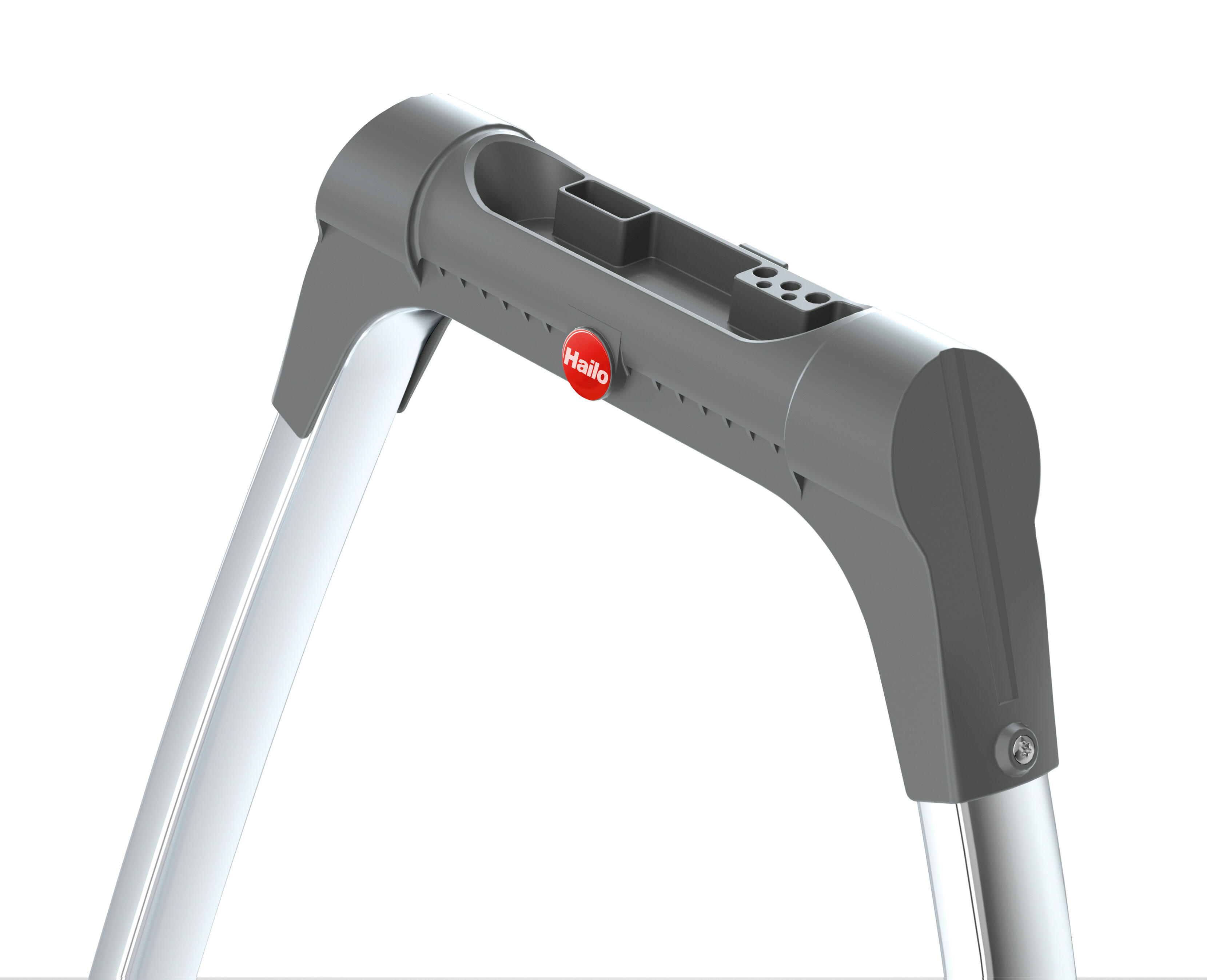 Scaletta HAILO Living Step Plus in alluminio 2 gradini 150 kg - 12