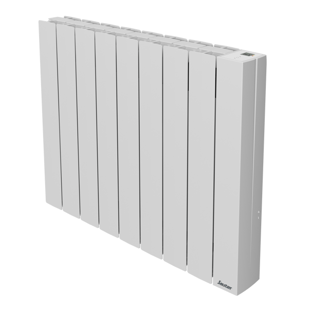 Radiateur électrique à inertie fluide 1500 W SAUTER Orosi horizontal blanc