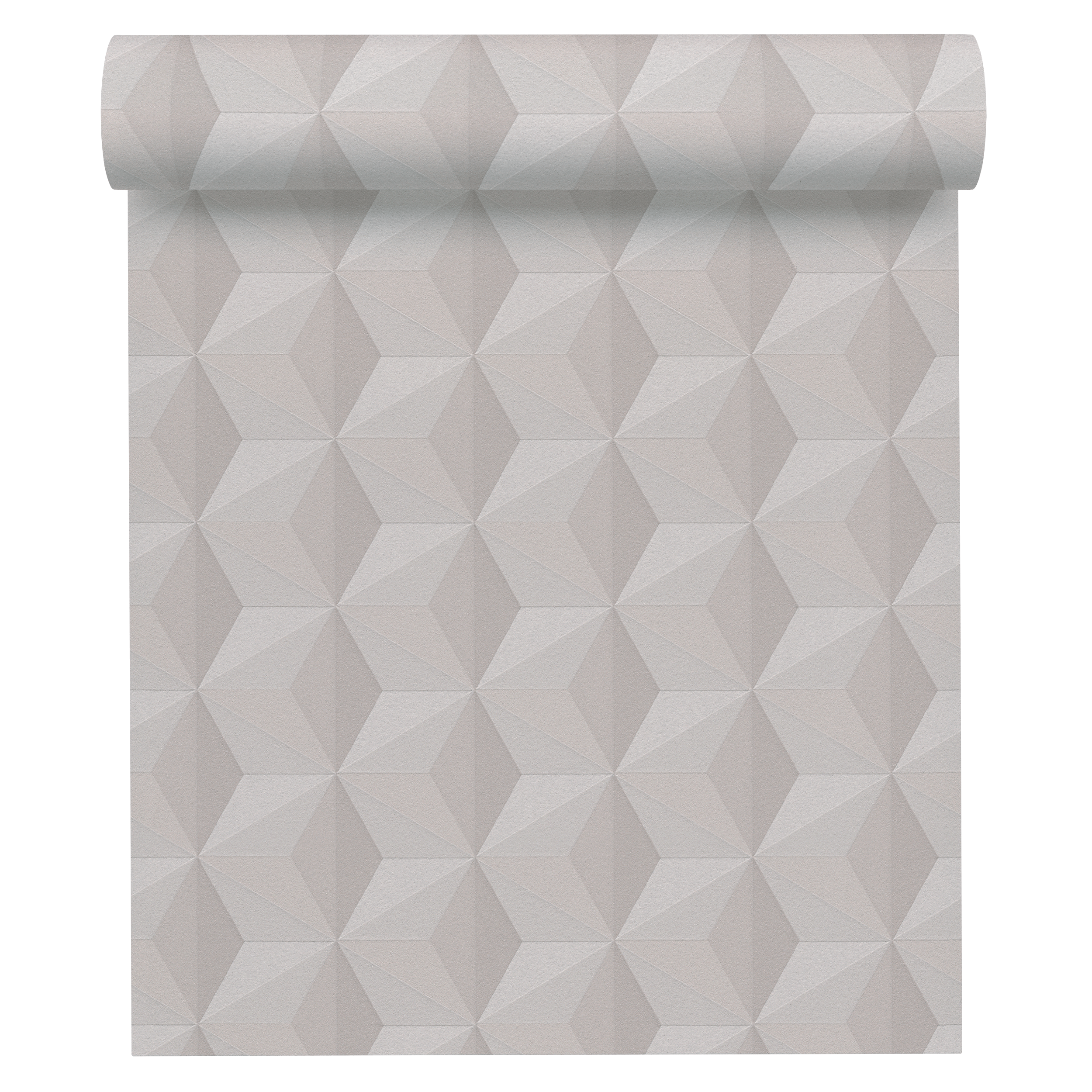 Papier peint intissé Origami paillette taupe - 4