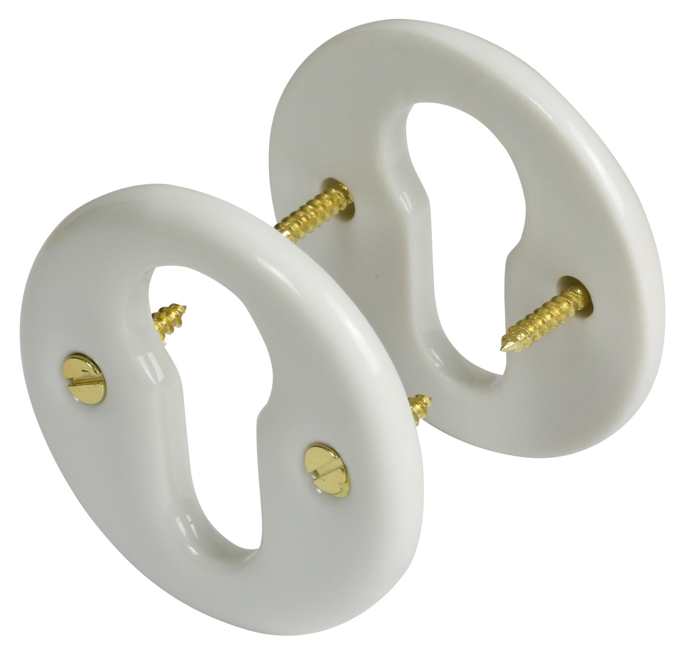 2 rosaces MERIGOUS trou de cylindre porcelaine de limoges D5 - 3