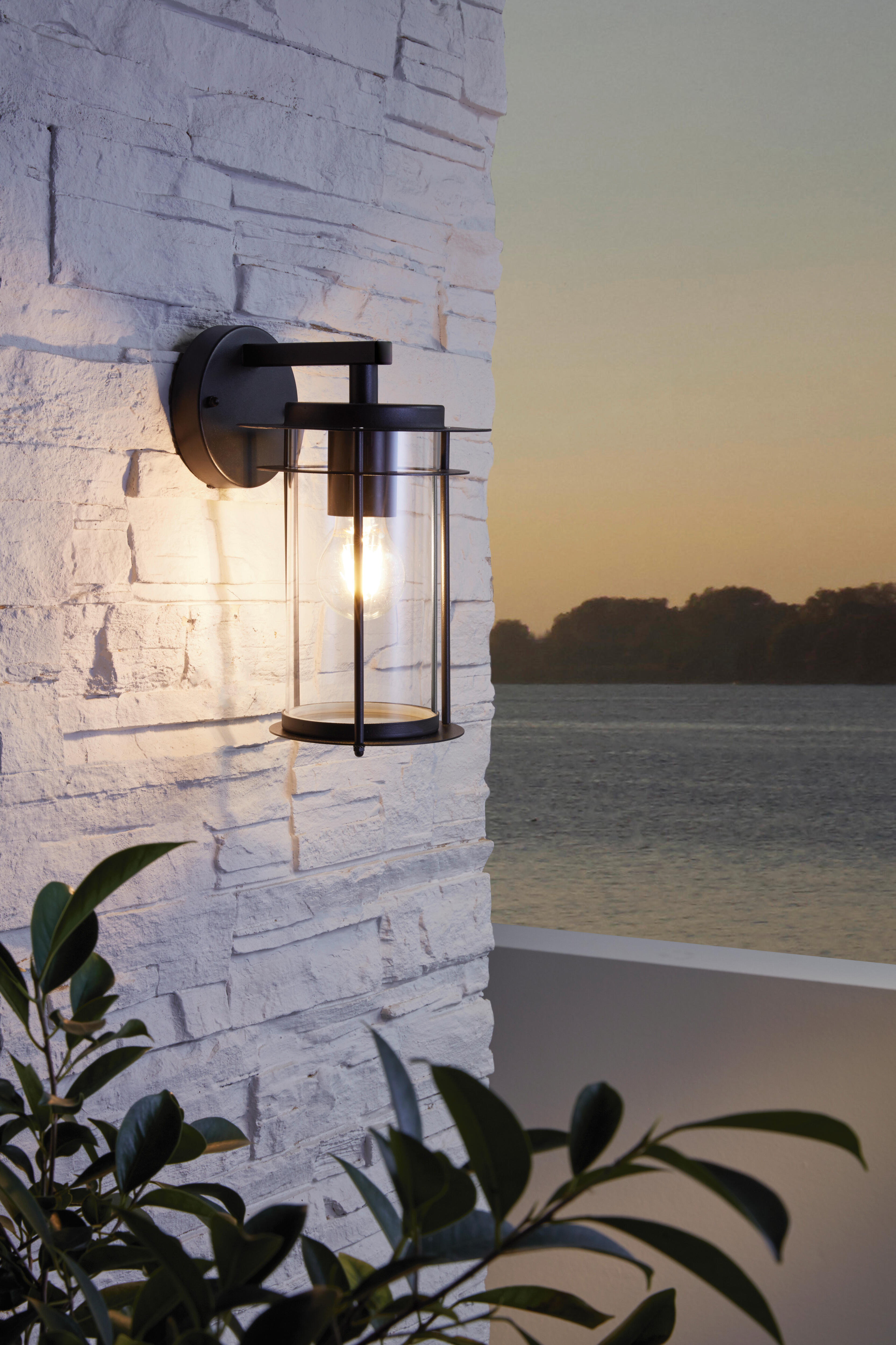Applique moderno da esterno Valdeo nero resistente all'acqua IP44 E27 EGLO - 2
