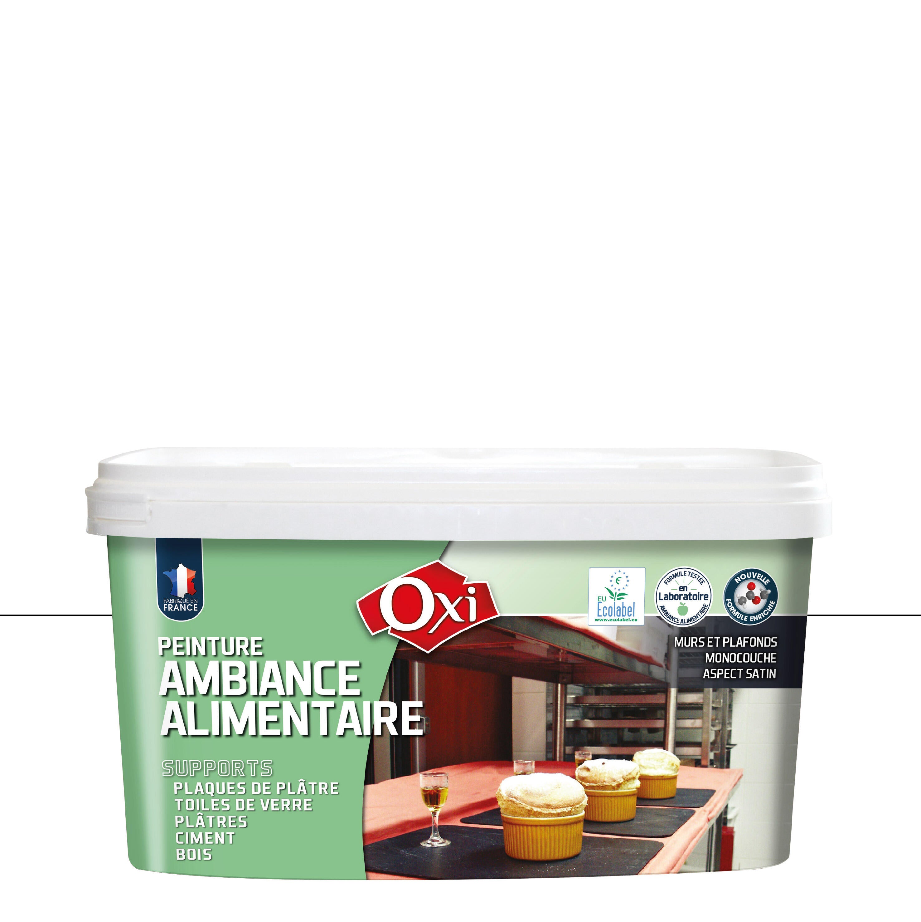 Peinture Piscine Blanc Satin OXI Durieu 2,5L - Rénove, Résiste Aux Traitements