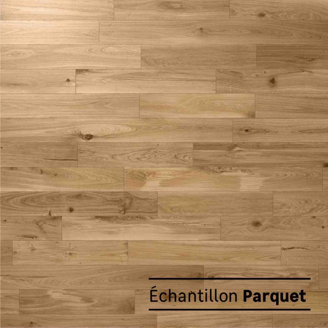 Echantillon Parquet massif chêne blond vitrifié L ARTENS