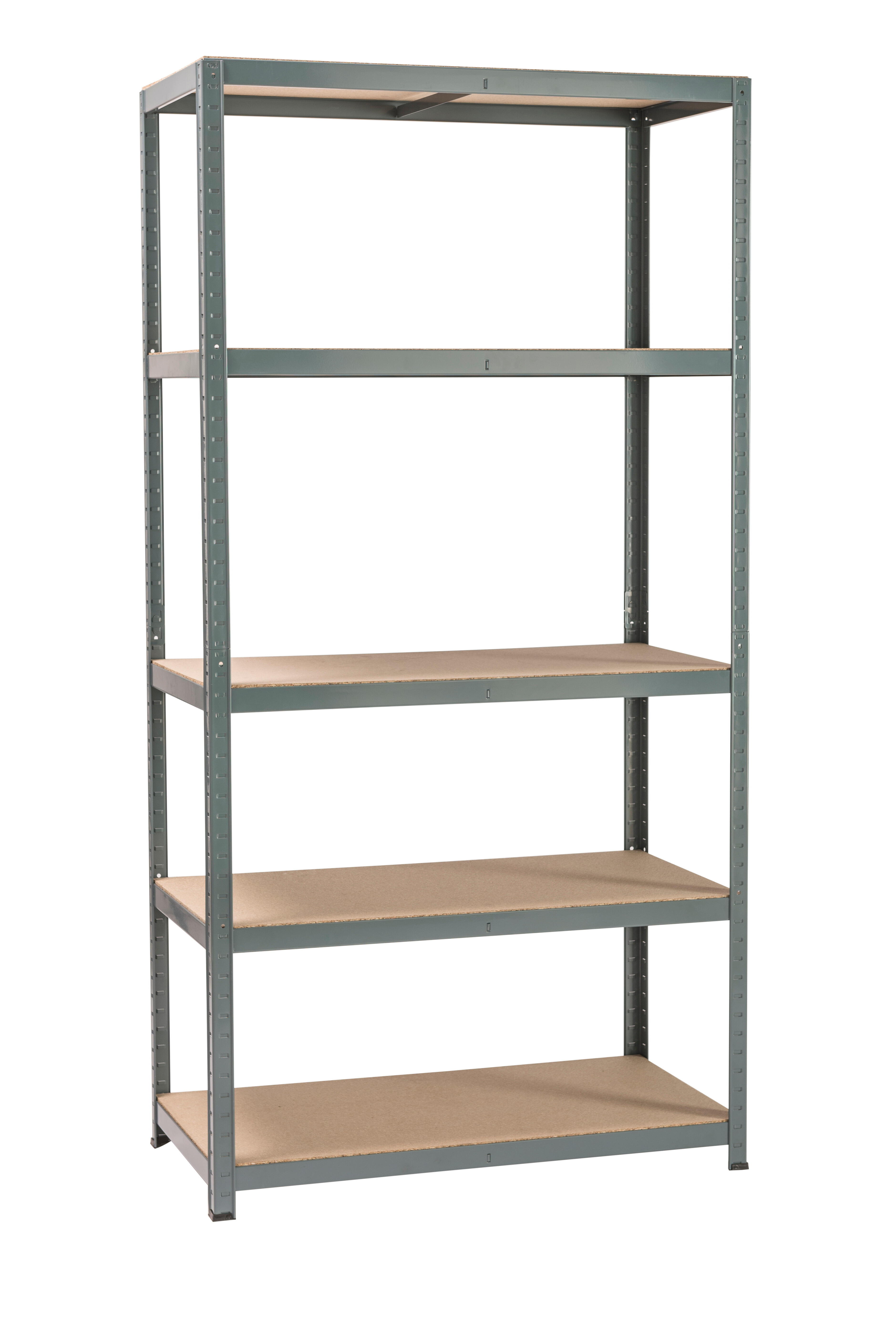 Etagère acier époxy SPACEO, 5 tablettes l.100xH.196xP.50 - 5