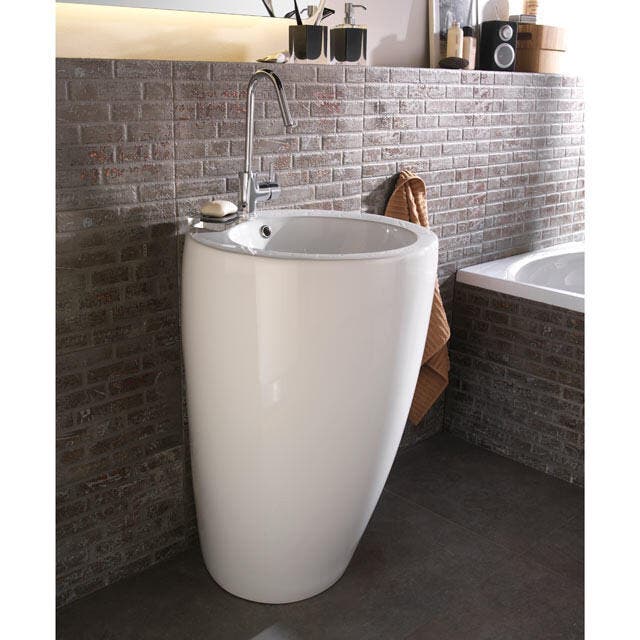 photo de Lavabo sur pied ou lavabo totem