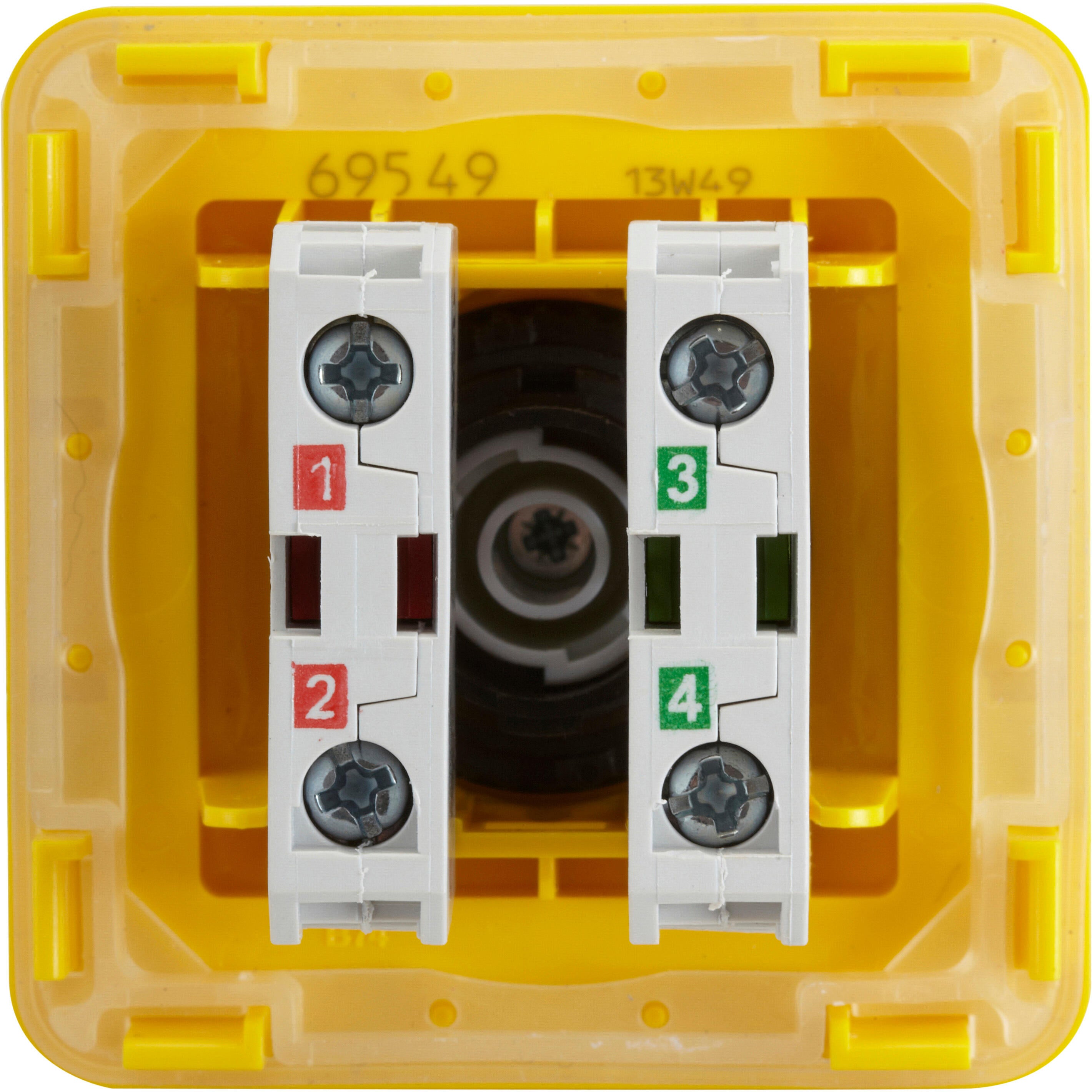 Poussoir arret d'urgence complet, LEGRAND, jaune et rouge - 2