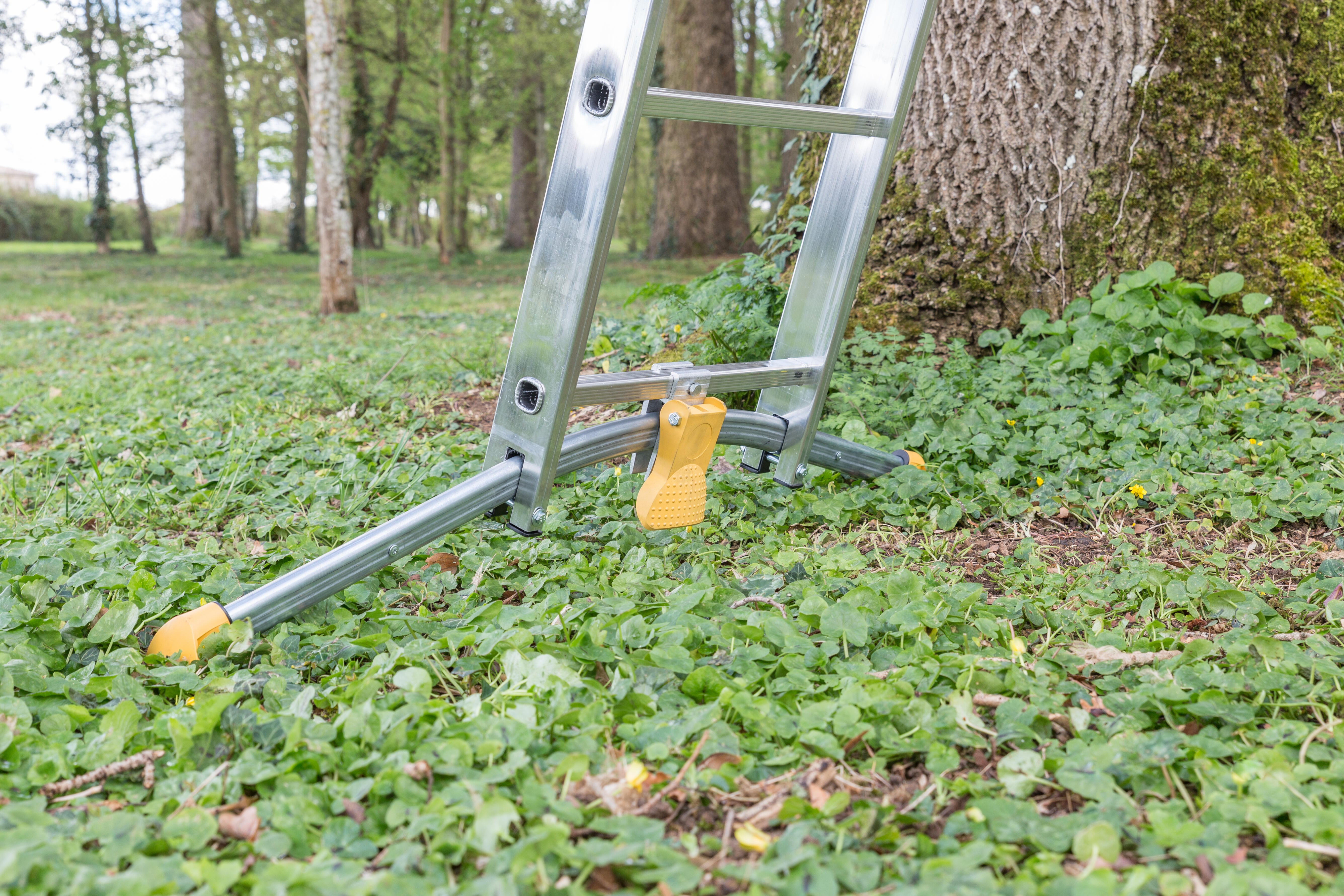 Echelle transformable aluminium HAILO 24 échelons H.4.95 m - 12