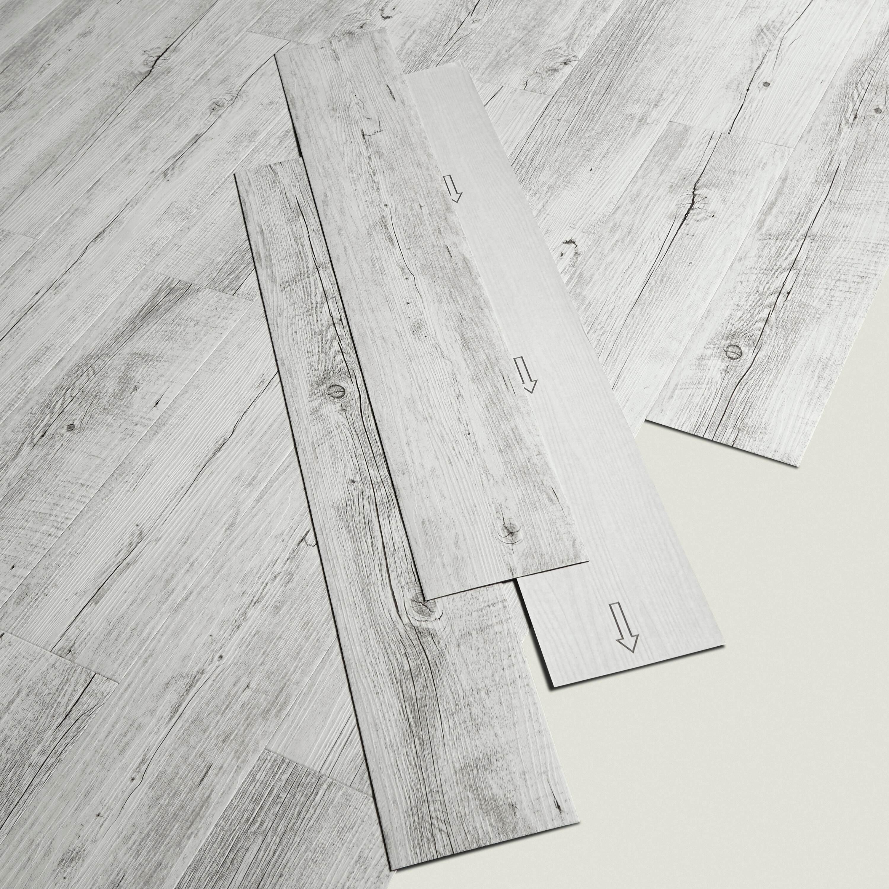Echantillon lame pvc adhésive GERFLOR Senso rustic white pécan - 8