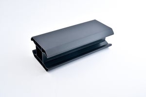 Poteau PVC texturé Clea gris 7016, l.6 x P.9 x H.230 cm