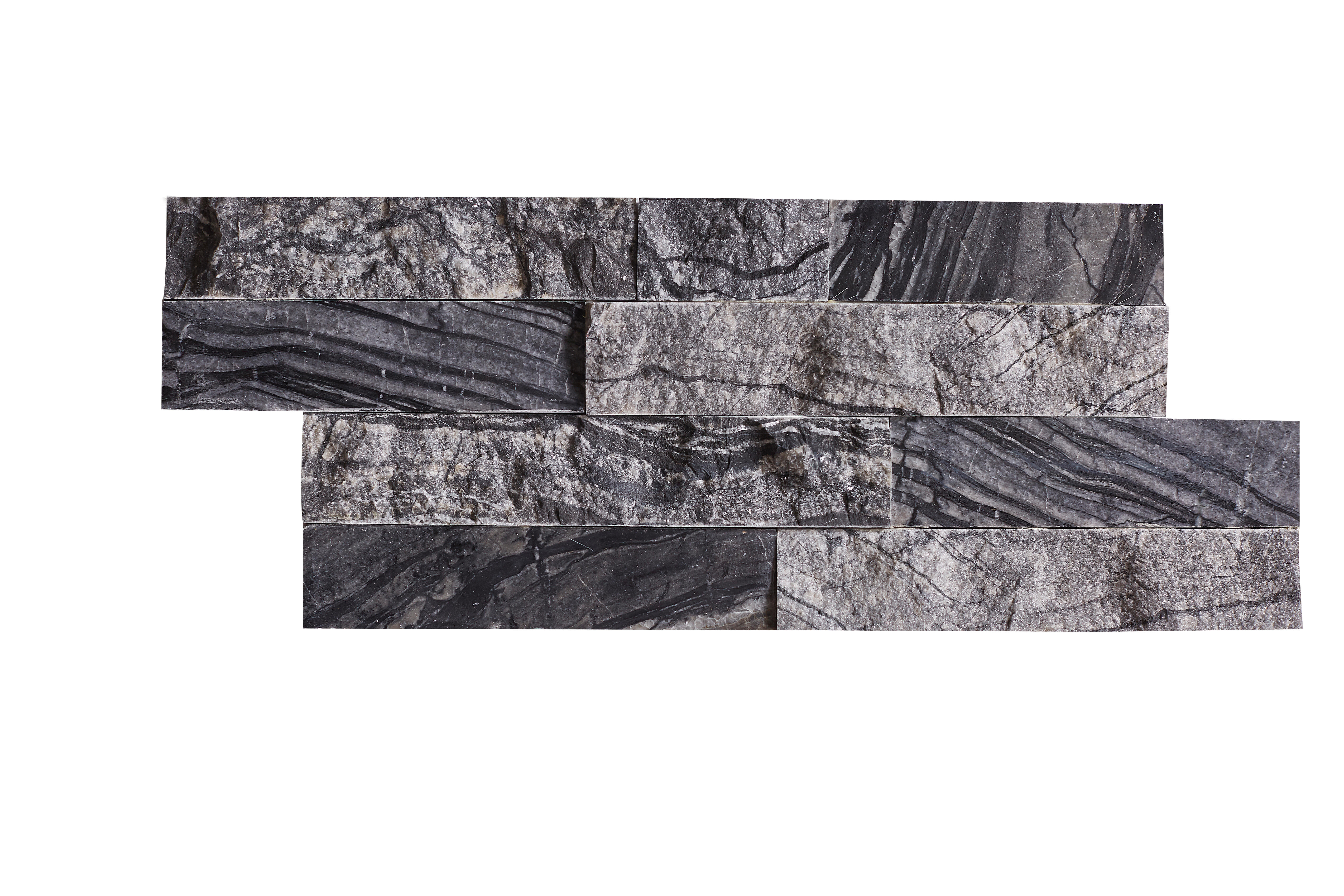 Plaquette de parement pierre naturelle Crystal black intérieur / extérieur - 6
