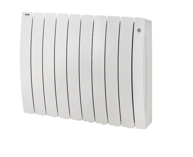Radiateur électrique connecté à inertie fluide 1500W ACOVA Percale2 horizontal