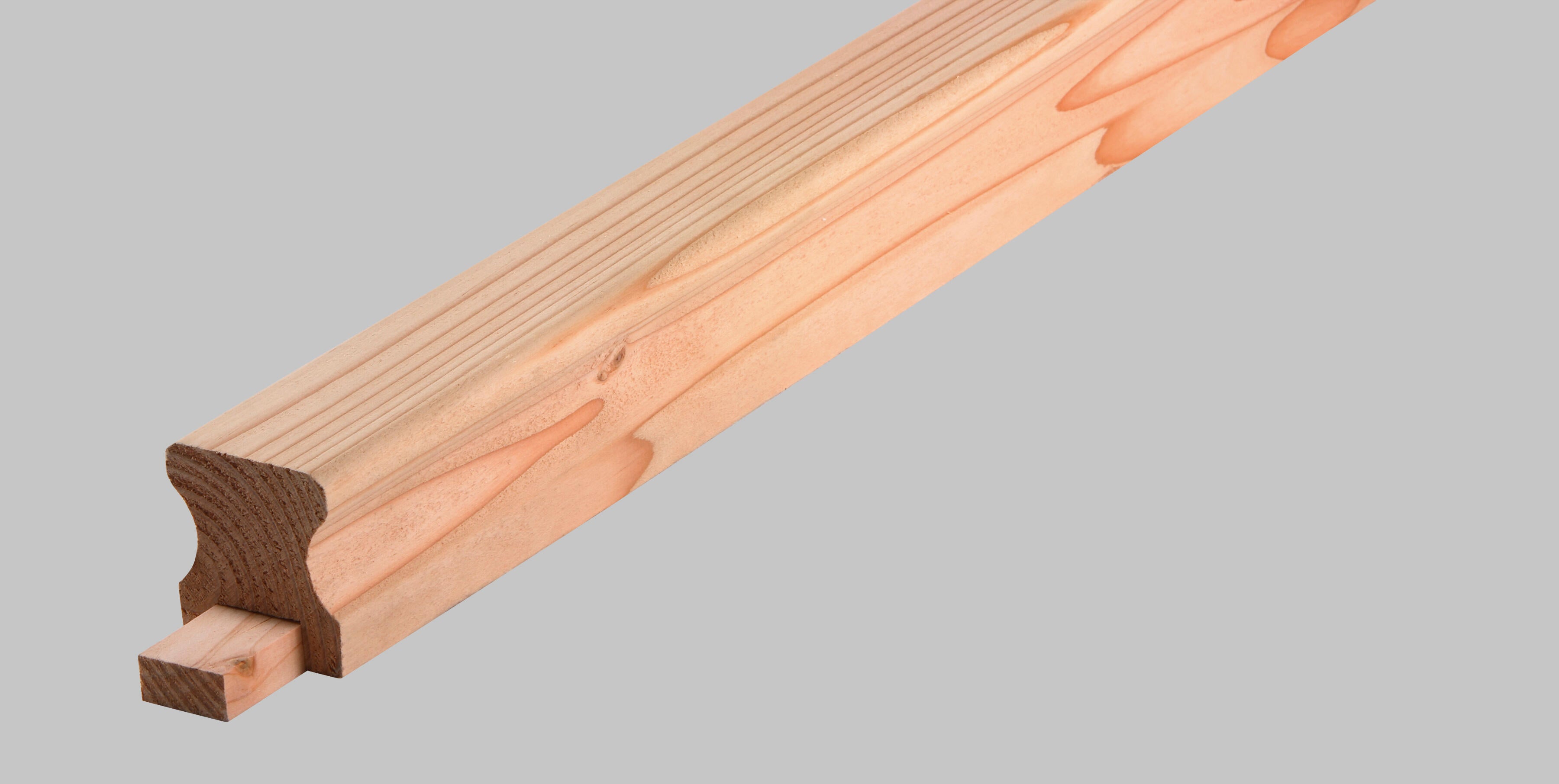 Lisse barrière douglas petits noeuds raboté, 60x54 mm, long 250cm - 2