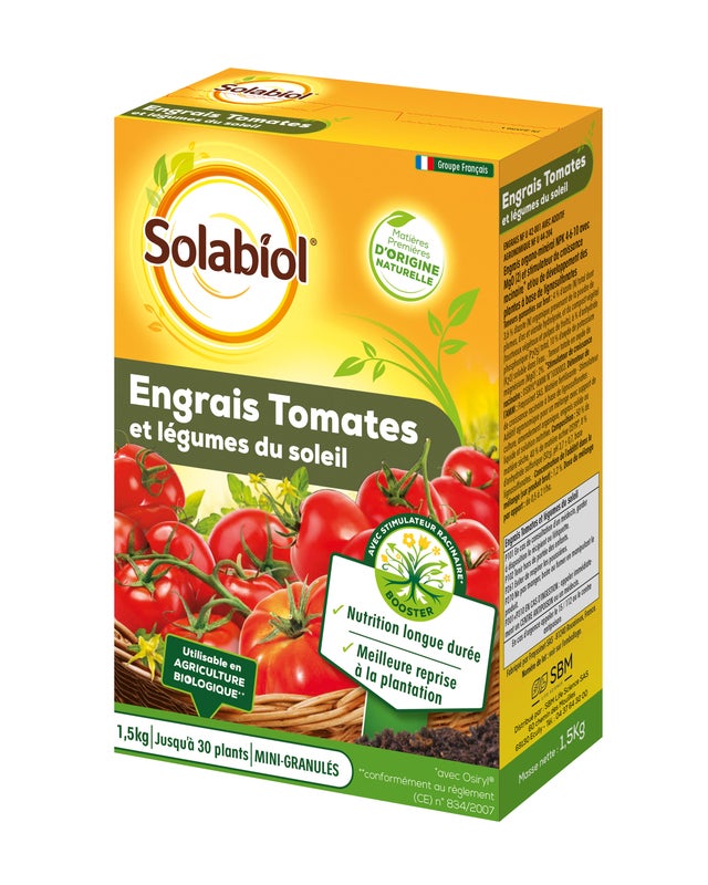 Engrais tomates OSIRYL SOLABIOL 1,5 kg