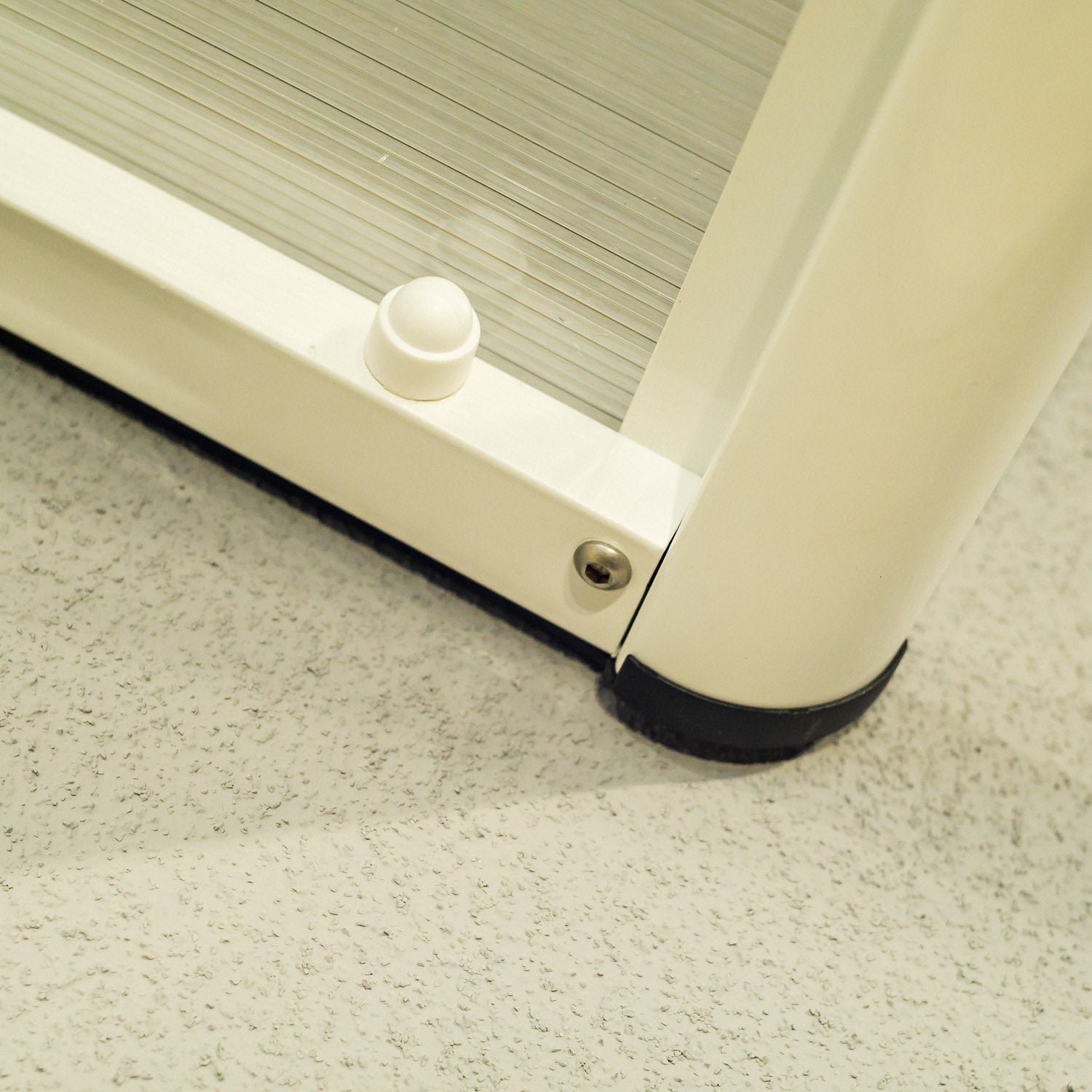 Auvent de porte d'entrée alu blanc Arcus, l.158 x H.27 x P.70 cm  - 11