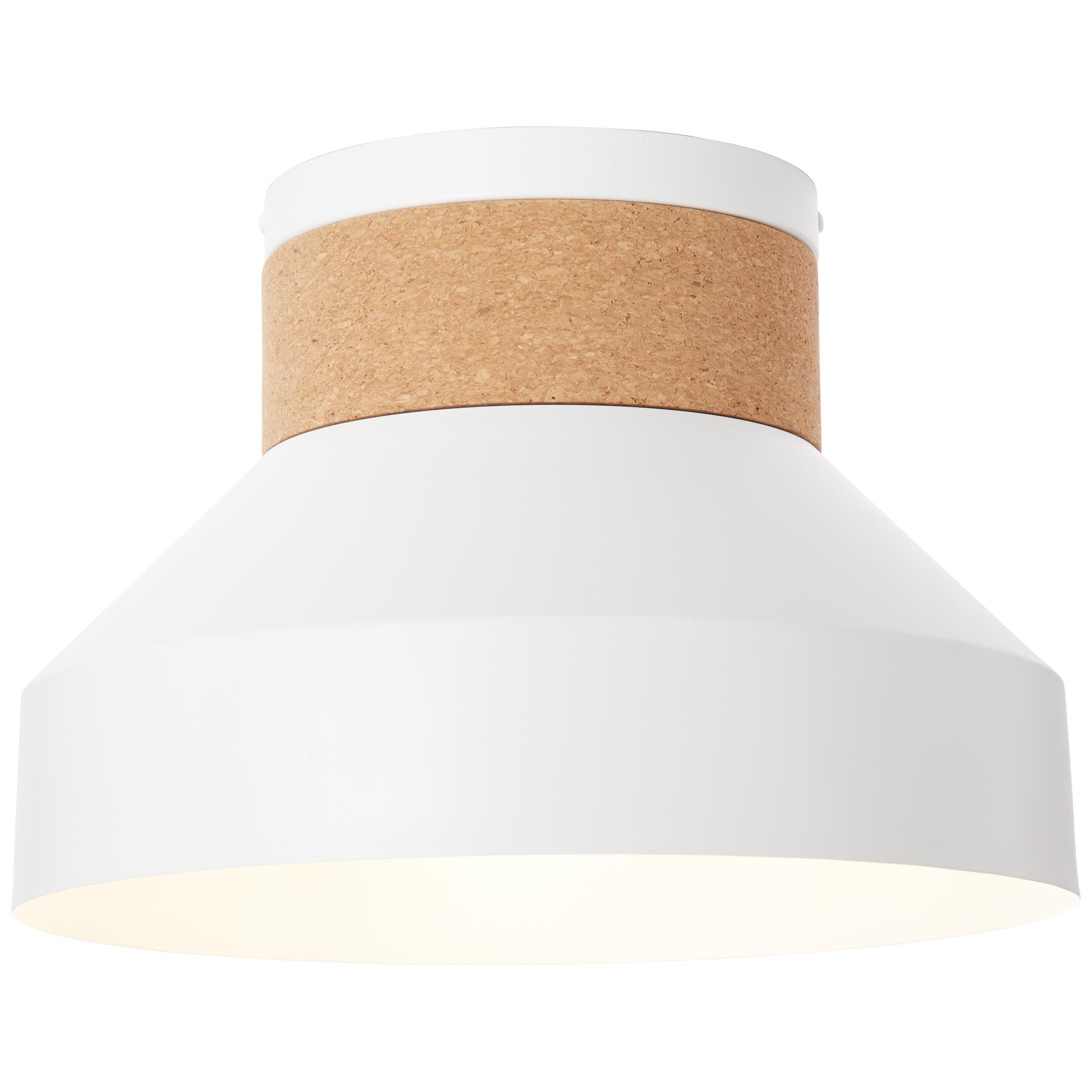 Plafonnier, scandinave métal blanc mat e27 BRILLIANT MOKA D.36 cm - 2