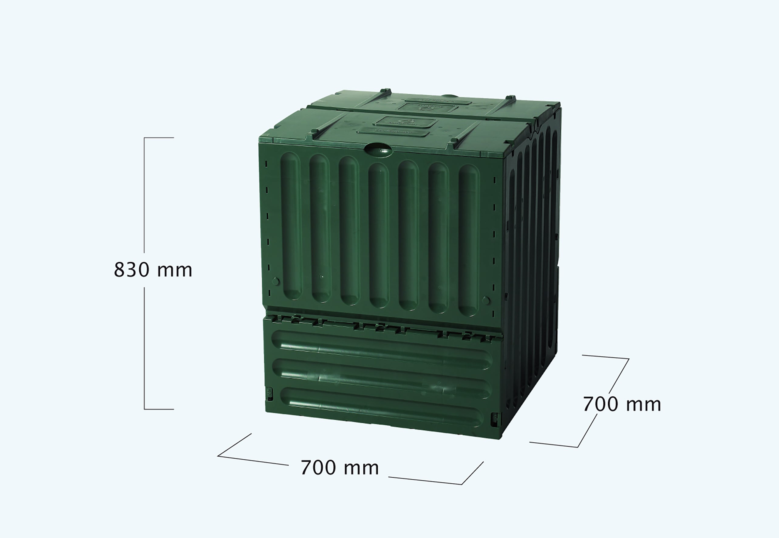 Composteur monobloc GARANTIA 627003 vert sapin 400 l - 4