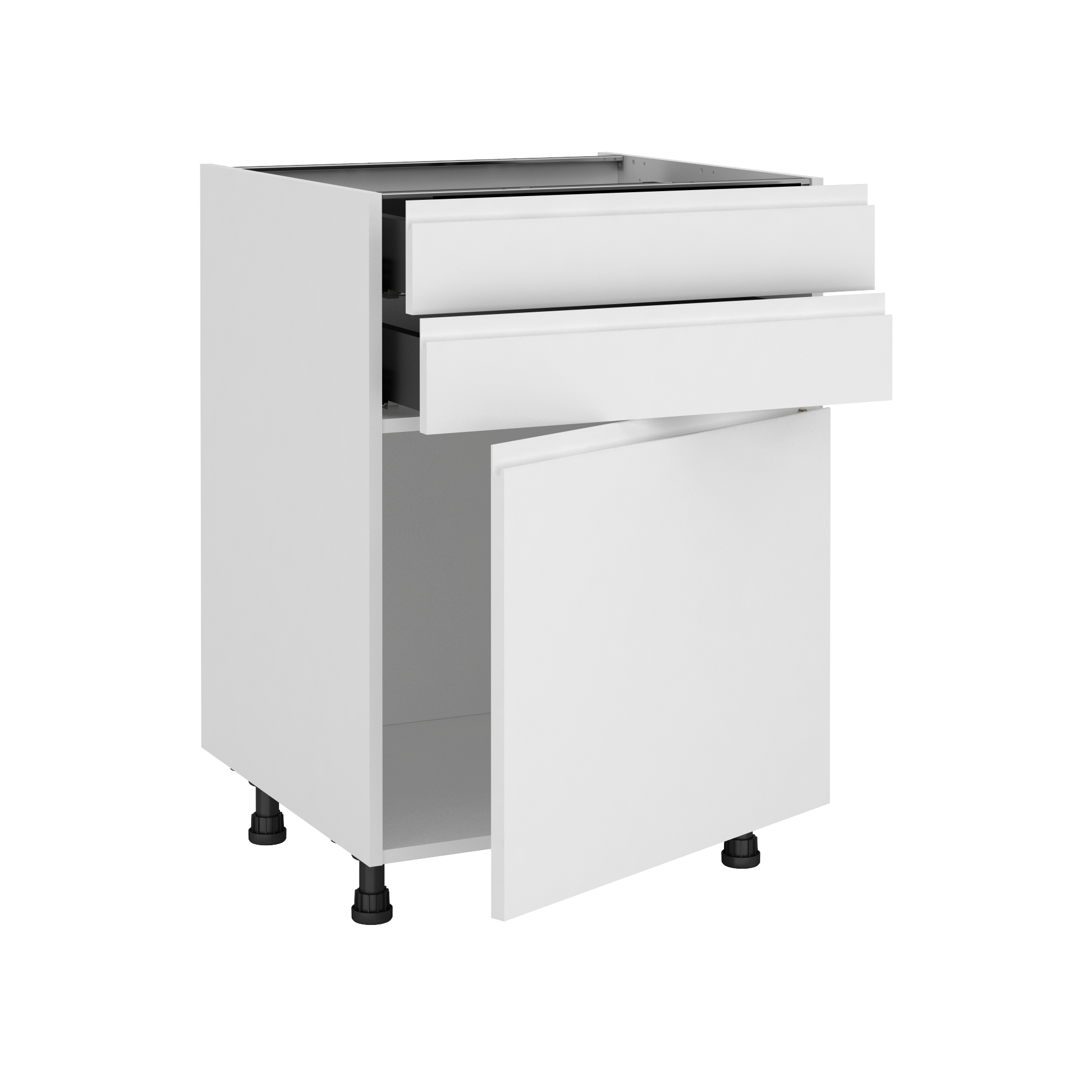 1 porte et 2 tiroirs