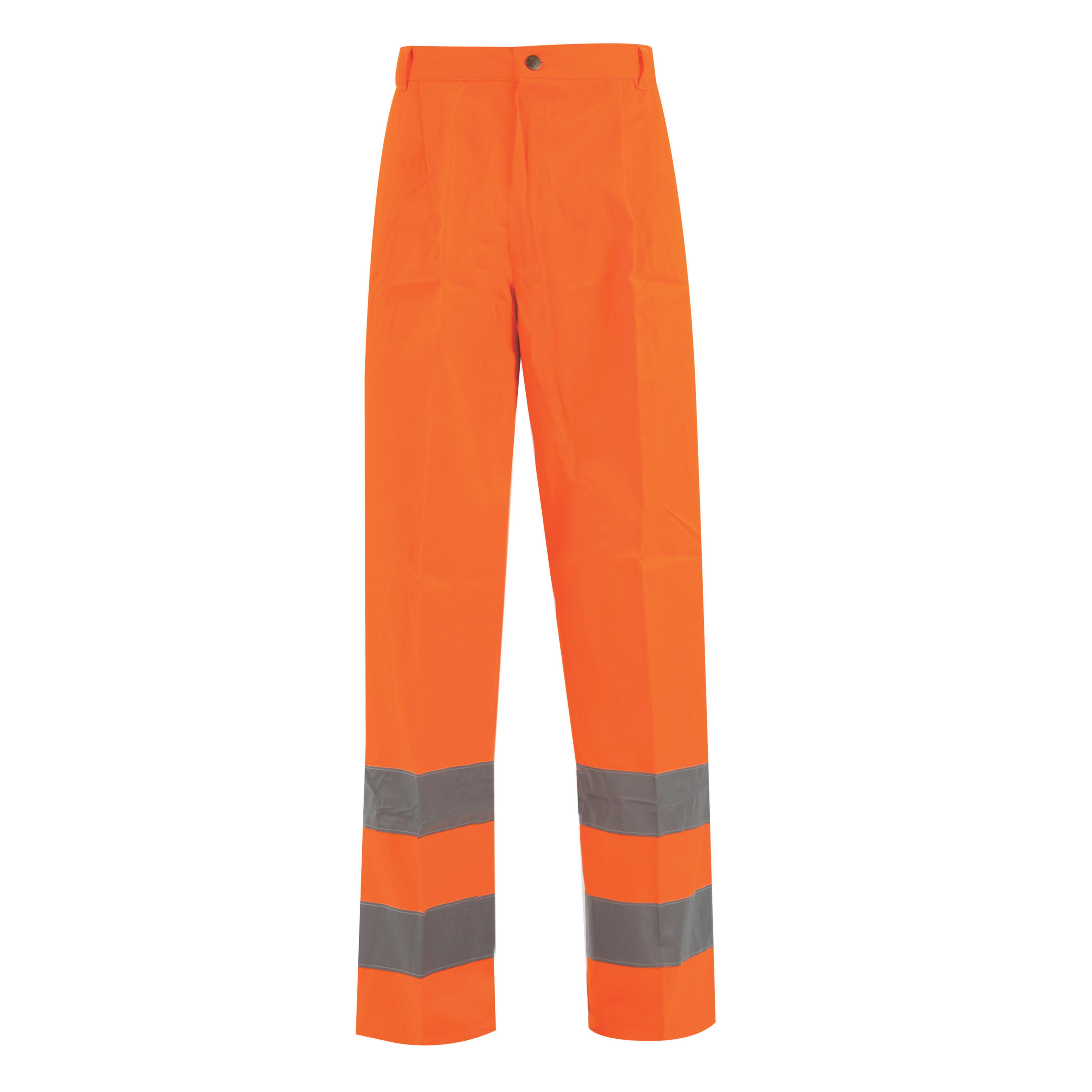Pantalone da lavoro VEGA Moon arancione fluo XXL Leroy Merlin