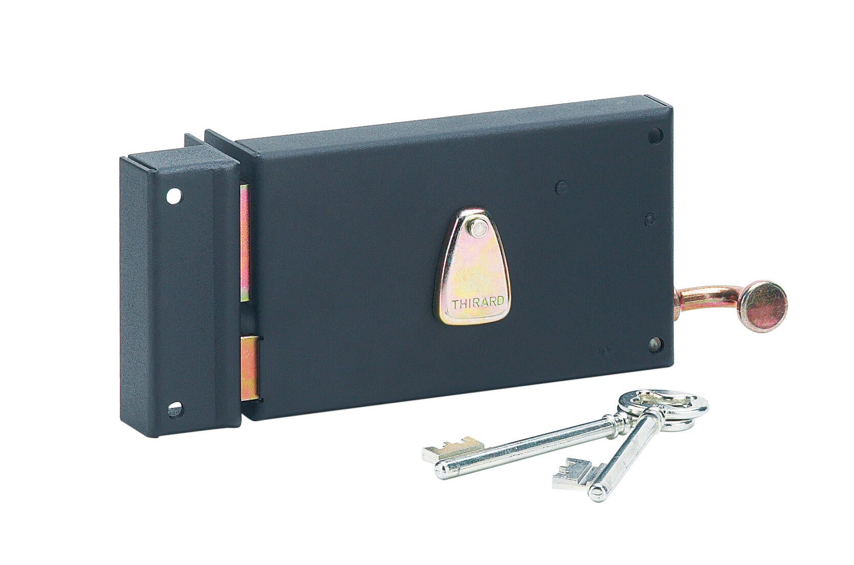 Serrure En Applique Vertical Tirage Cylindre De 45 Mm 5 Ailettes Gauche Pollux 211510