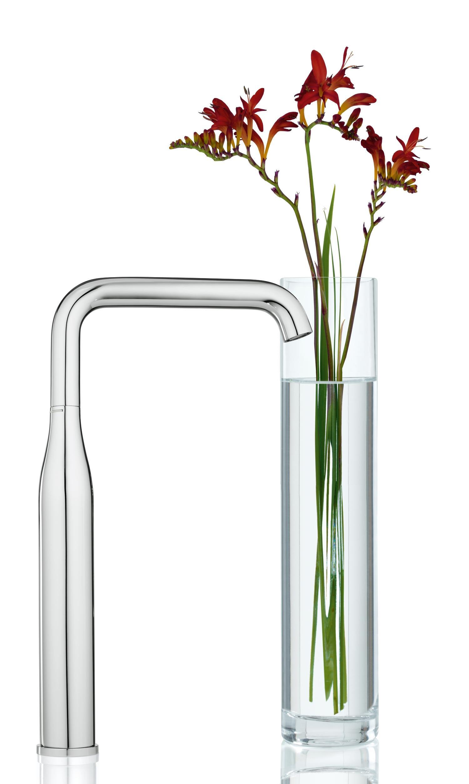 Rubinetto per lavabo getto laminare cristallino Essence cromo lucido GROHE - 2