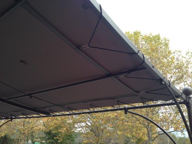 Toile polyester Tu4t marron l.300 x L.400 cm