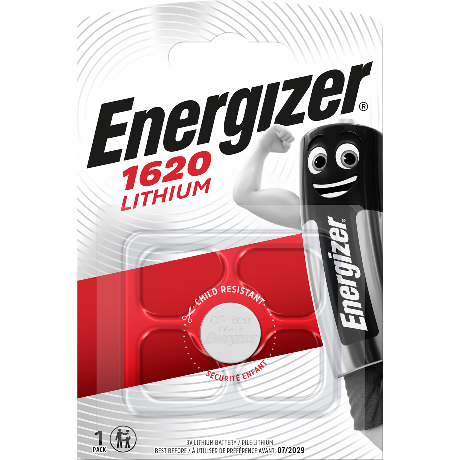 Pila CR1620 ENERGIZER 1 batteria - 4