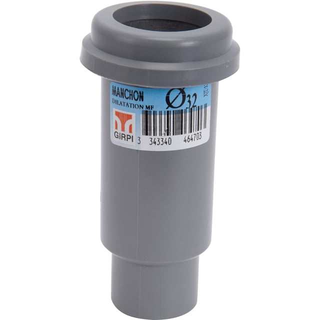 Manchon de dilatation en pvc à coller / à joint, femelle / mâle, D.32