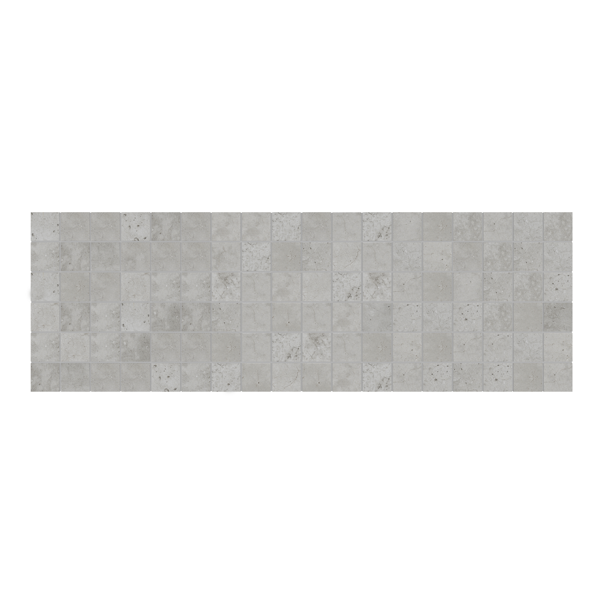 1 plaque de mosaïque Spirit grès cérame effet ciment gris 30 x 30 cm - 2