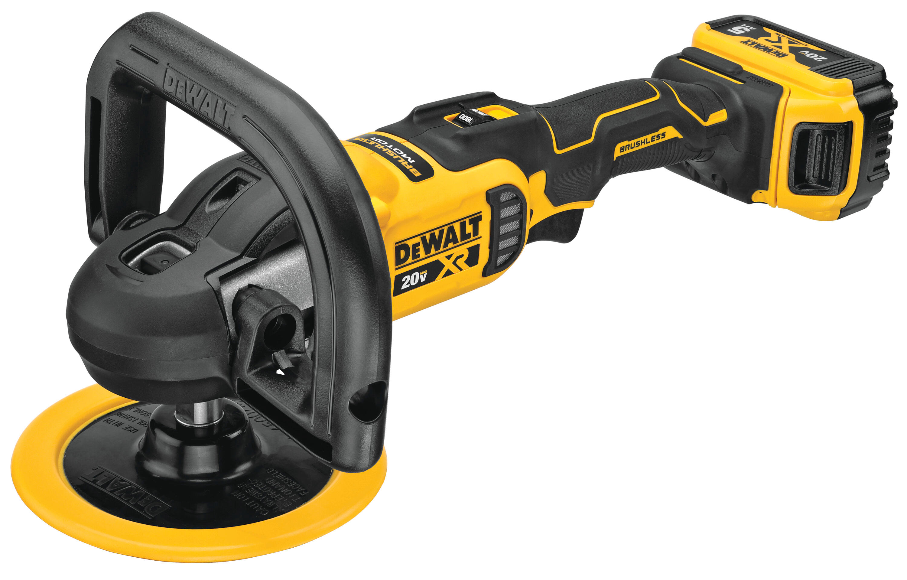 Polisseuse Sans Fil Pour Voiture Compatible Dewalt 18V/20V - 6 Vitesses, 450W, Kit Complet Avec Accessoires - 2