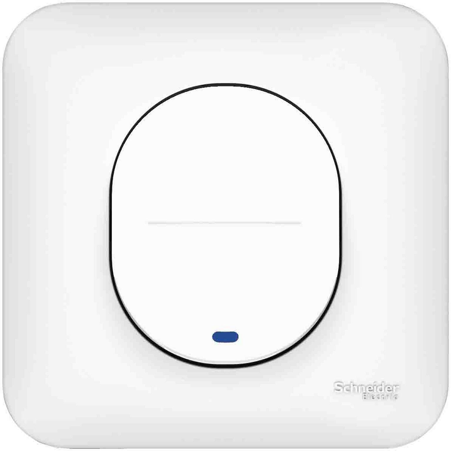 ARNOULD 1001 blanc Double Bouton poussoir