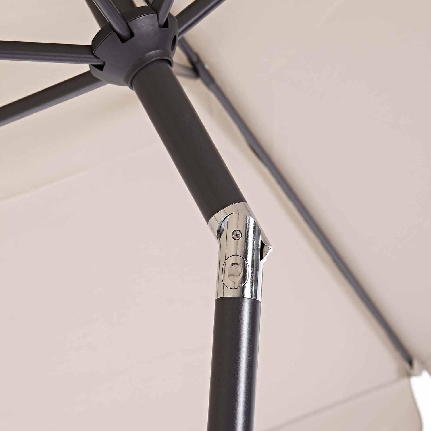 Parasol NATERIAL Avea taupe hexagonal - 6