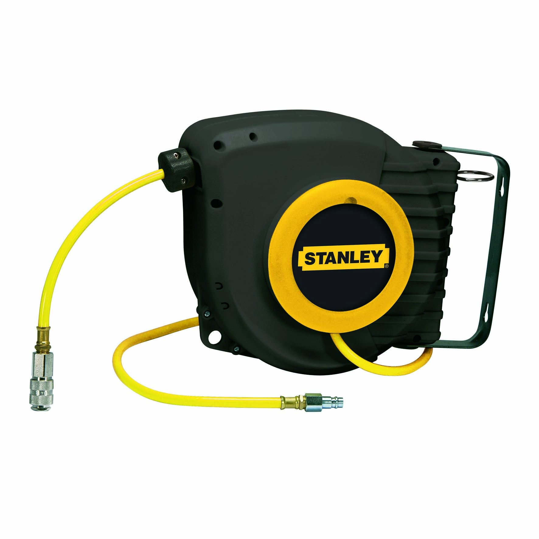 Avvolgitubo Aria Compressa 30 M - Attacco Automatico 1/4", Montaggio A Parete, Per Compressore E Officina