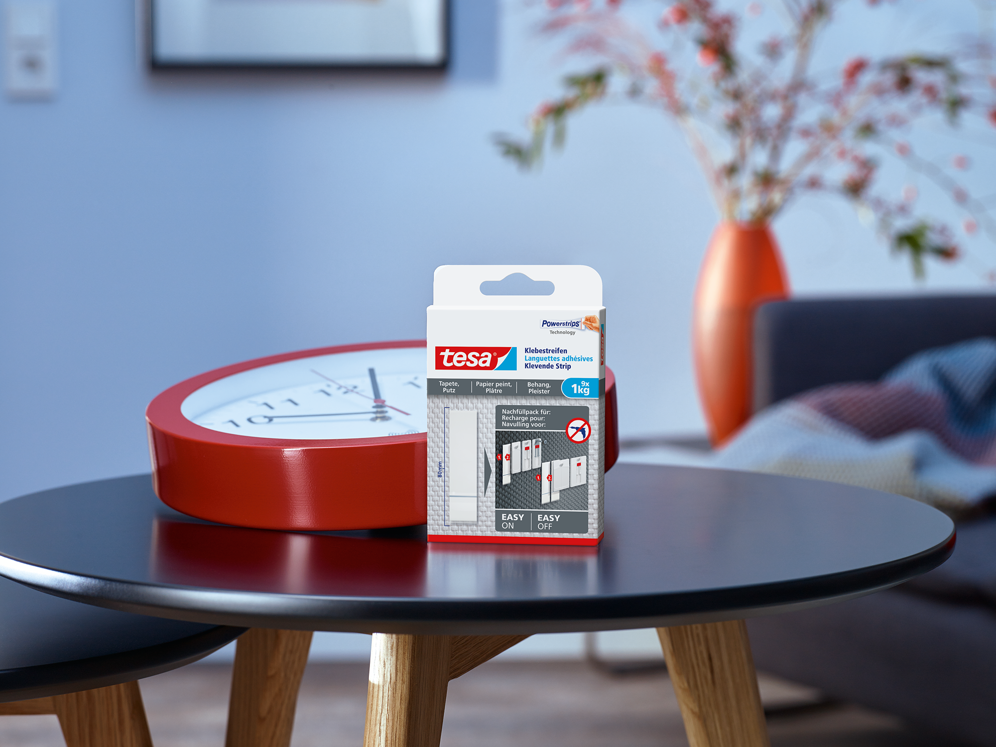 Lot de 6 Languette adhésive Smart mounting system TESA - 3