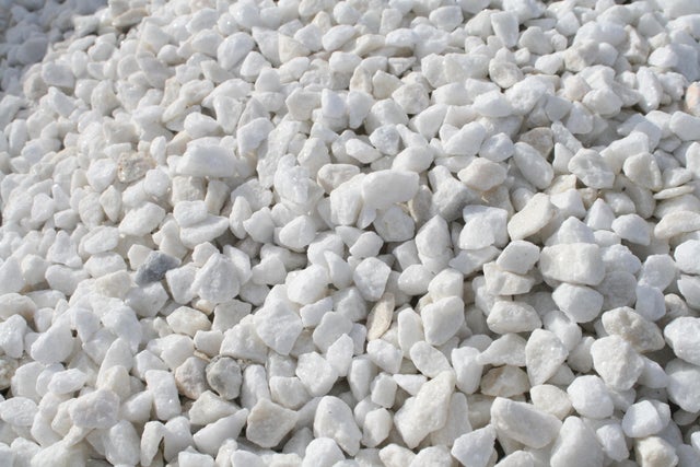 Gravier pierre naturelle blanc 12/20mm, 20kg
