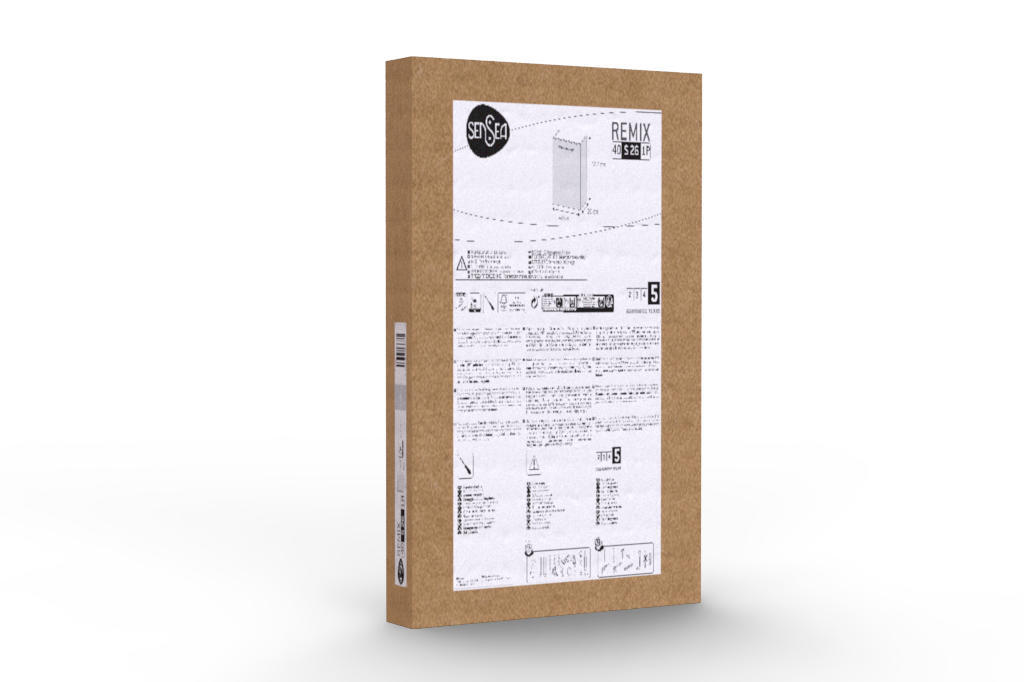 Meuble lave-mains 1p l.40 x H.57.7 x P.24 cm blanc brill Remix - 9