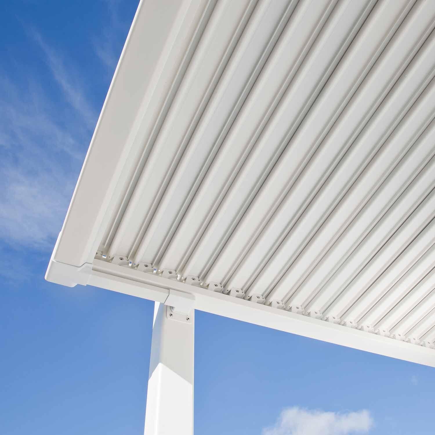 Pergola in alluminio bianca 3 x 3.5 m - Persea NATERIAL - 28