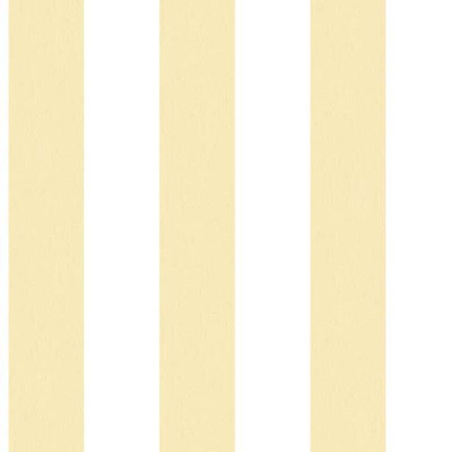 Papier peint intissé Rayures jaune/blanc