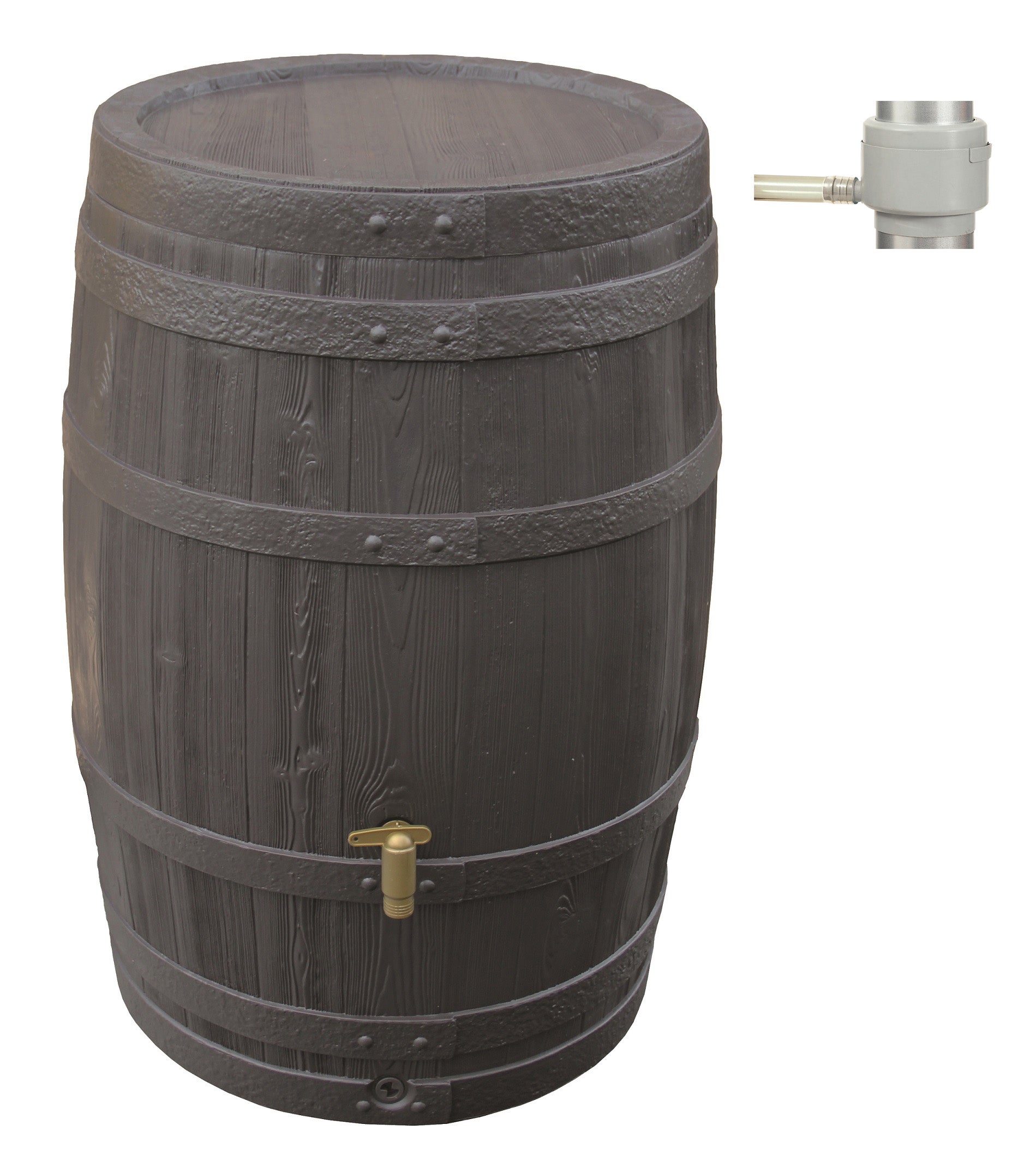 Récupérateur d'eau GARANTIA cylindrique brun, 250 l | Leroy Merlin